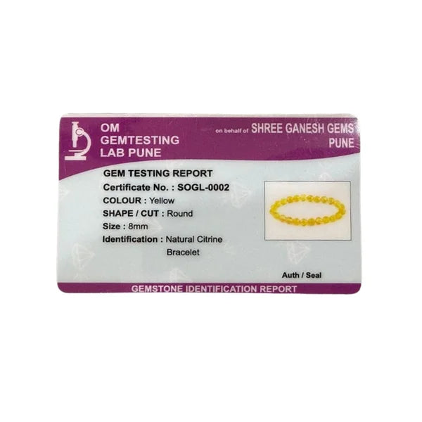 Natural Citrine Bracelet