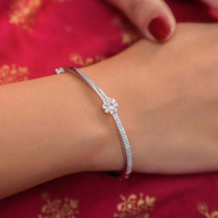 Starlight Silver 92.5 Solitaire Bracelet