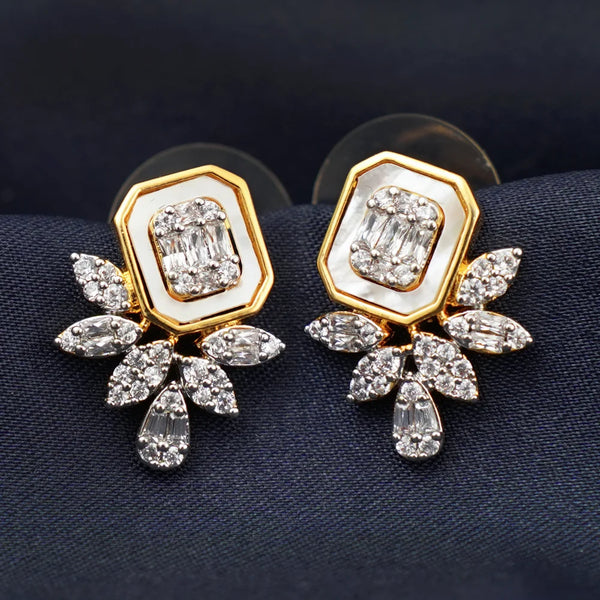 Golden Style Blossom Earrings