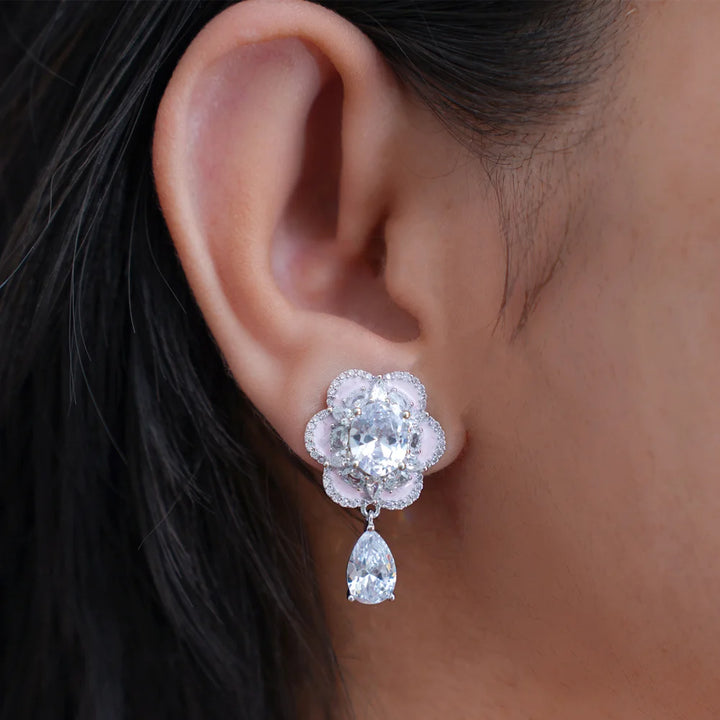 Pink Blossom Stud Earrings