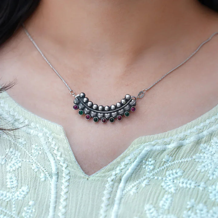 Oxidized Rainbow Pendent