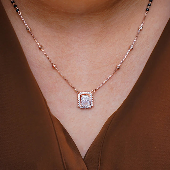 Rose Gold Minimalist Mangalsutra