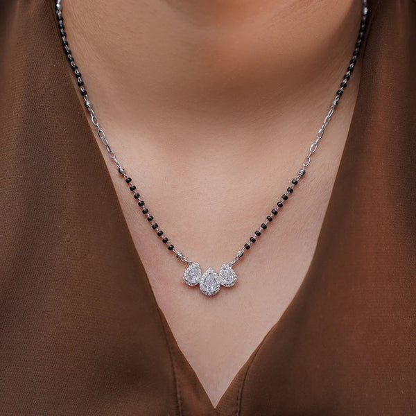 Trinity Teardrops Diamond Mangalsutra