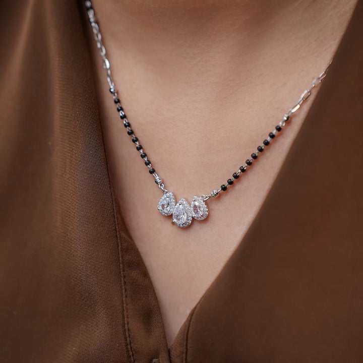 Trinity Teardrops Diamond Mangalsutra