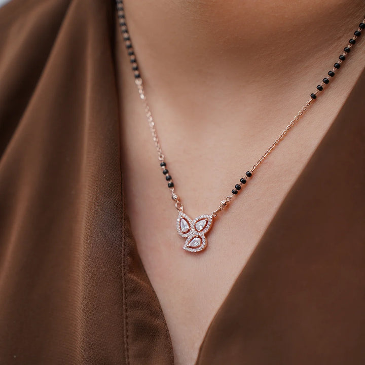 Clover Bloom Diamond Mangalsutra
