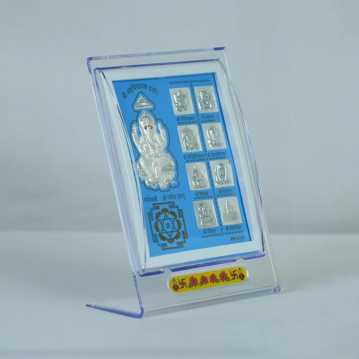 Ashtavinayak Silver Darshan Frame