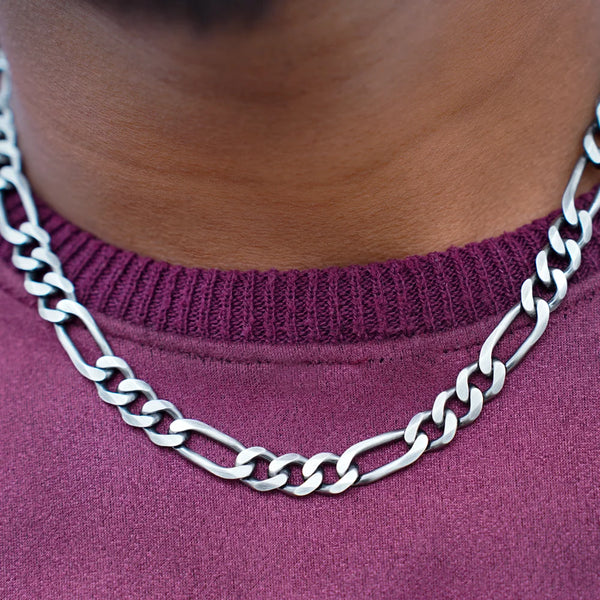 Classic Silver Figaro Chain for Men