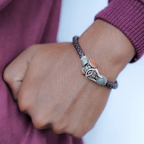 Ganesha Wisdom Braided Bracelet