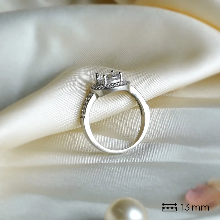 Sterling Silver Round Ring