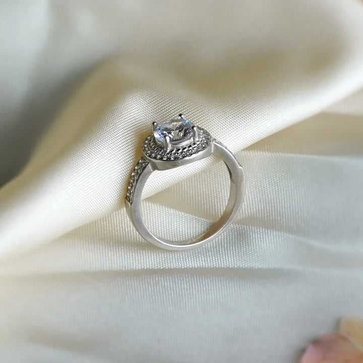 Sterling Silver Round Ring