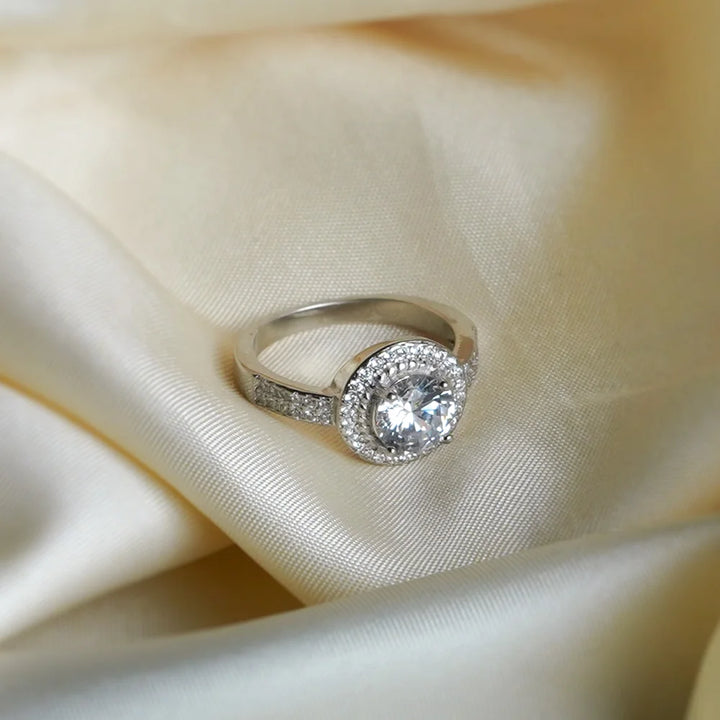 Sterling Silver Round Ring