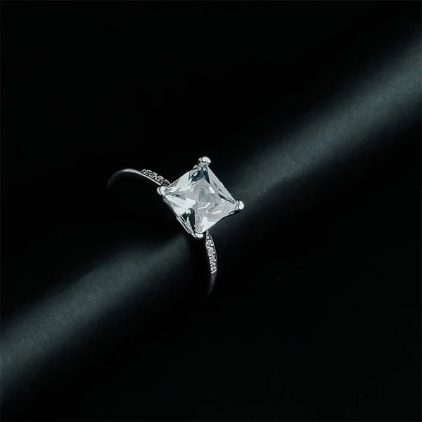 Princess Solitaire Ring