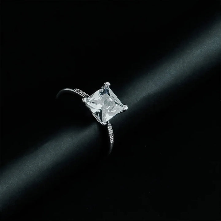 Princess Solitaire Ring