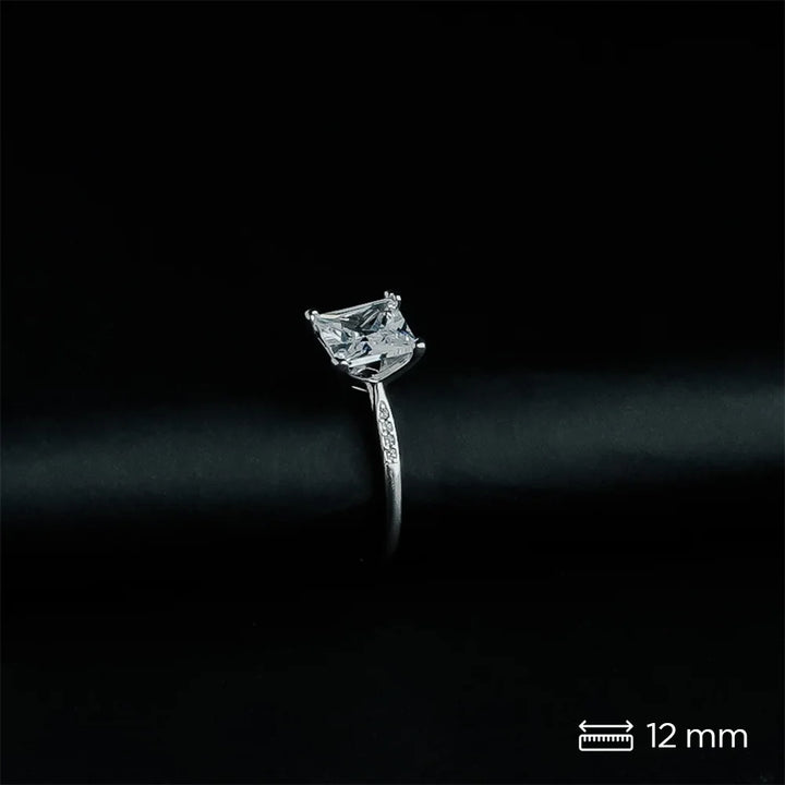 Princess Solitaire Ring