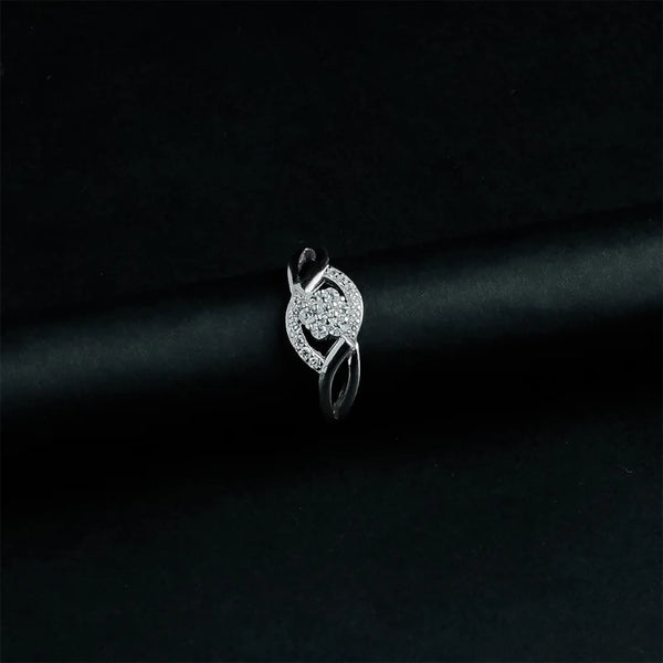Whisper Cluster Solitaire Ring