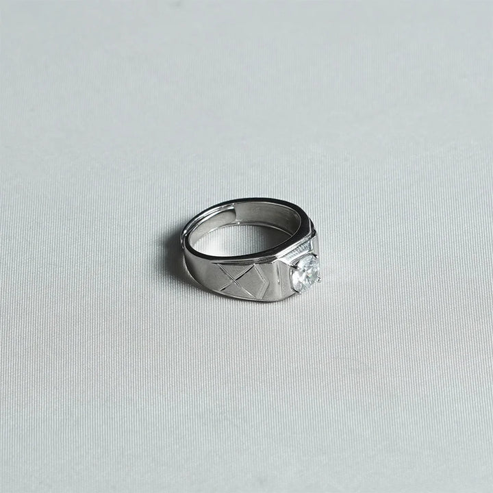 Modern Gentleman Solitaire Ring