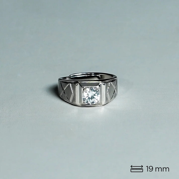 Modern Gentleman Solitaire Ring