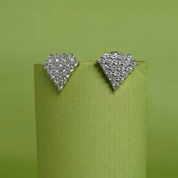 Sparkly Triangle Studs Earrings