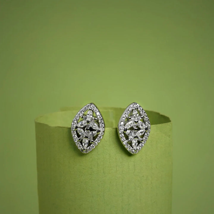 Sparkling Marquis Cluster Studs