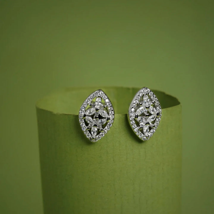 Sparkling Marquis Cluster Studs