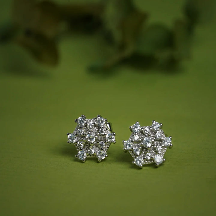 Sparkling Snowflake Studs