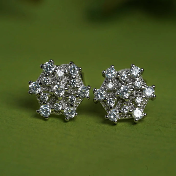 Sparkling Snowflake Studs