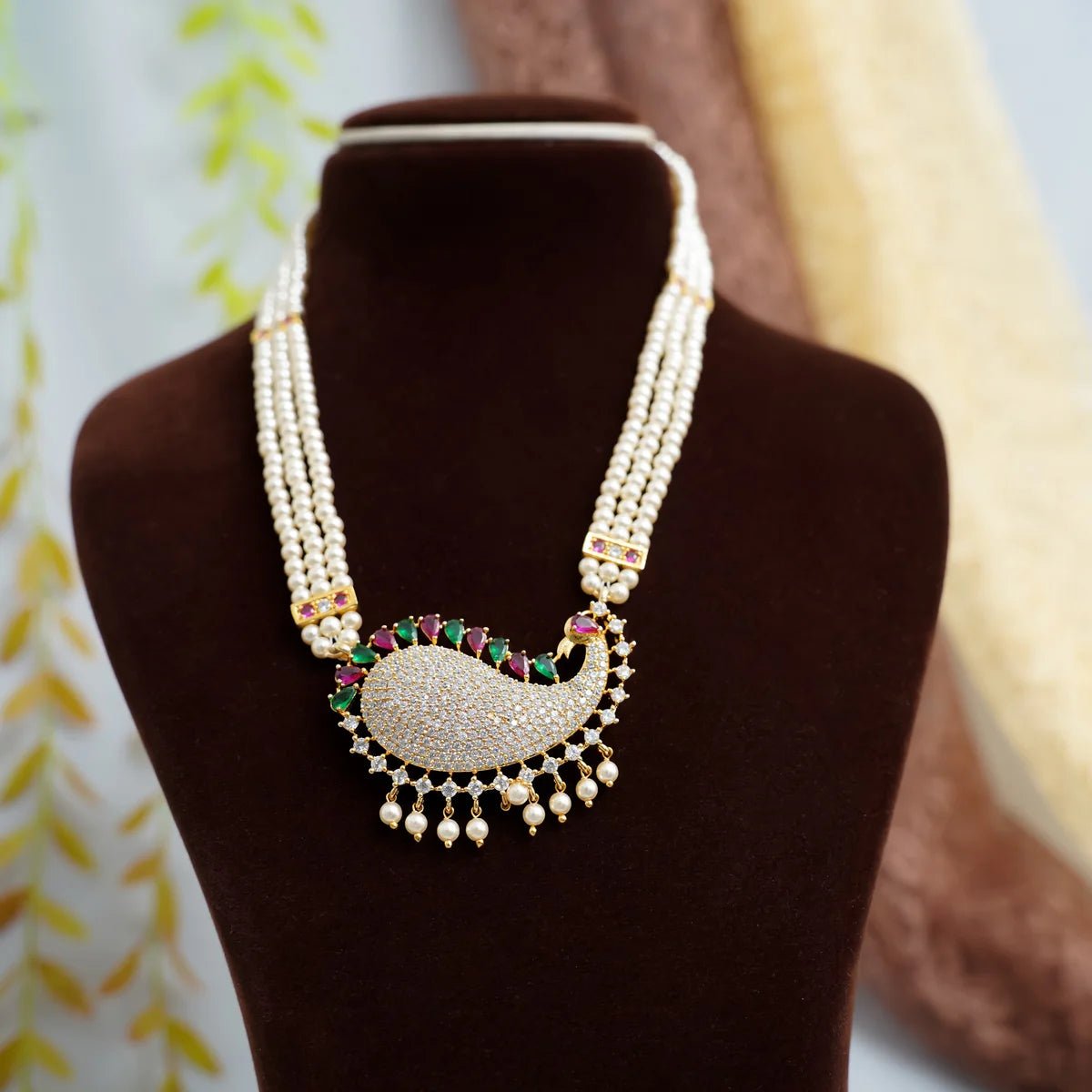 Mayura Pearl Haar Set – CRD Jewellers