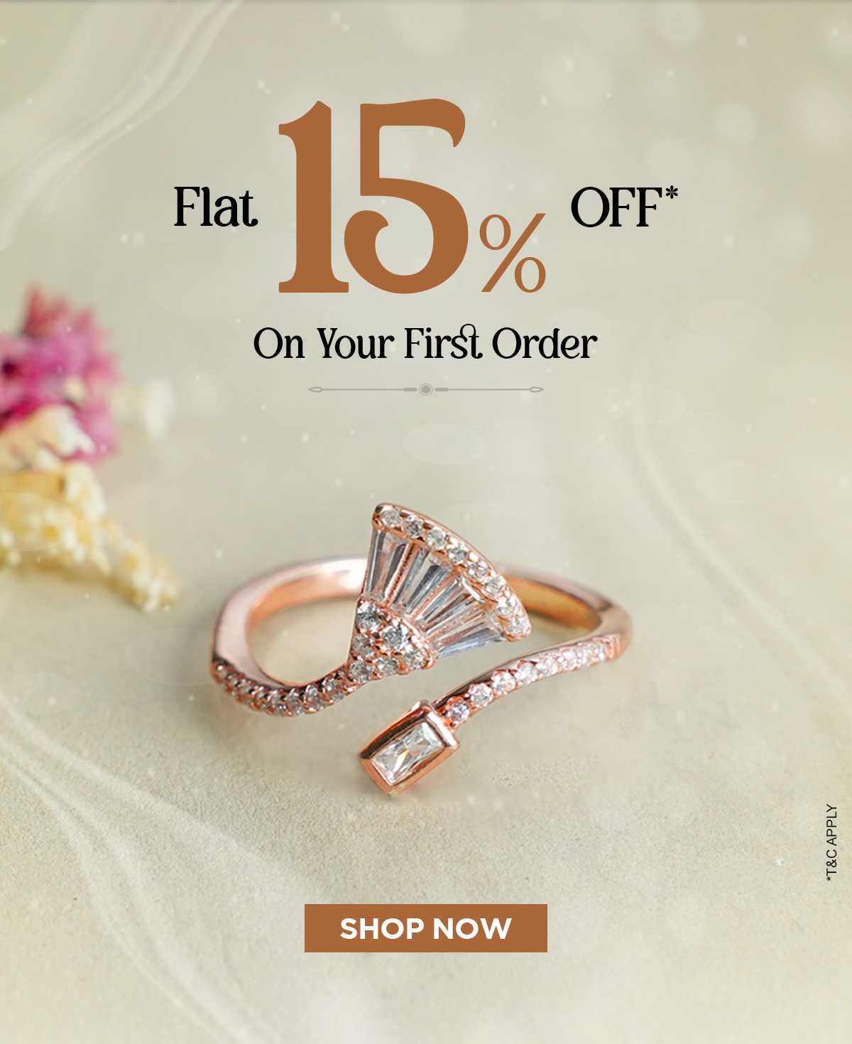 15% off on first order